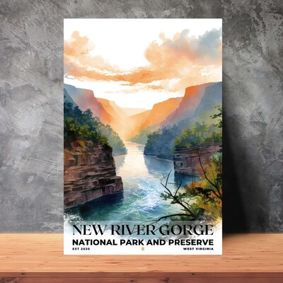New River Gorge National Park and Preserve Poster, Travel Art, Office Poster, Home Decor | S4 - image2
